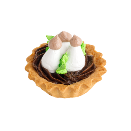 Tart with cream
